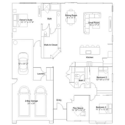 Floorplan - 327 Grand Sky Ln, Perris, CA 92570 photo 1 of 2