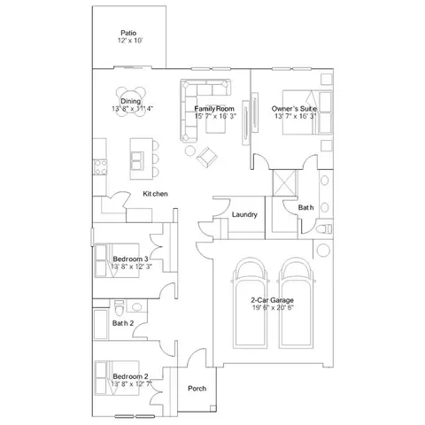 Floorplan - 312 Mahan Dr, Perry, GA 31069 photo 1 of 1