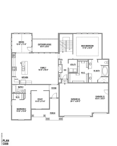 Floorplan - 2093 Falling Leaf, Windsor, CO 80550 photo 1 of 6