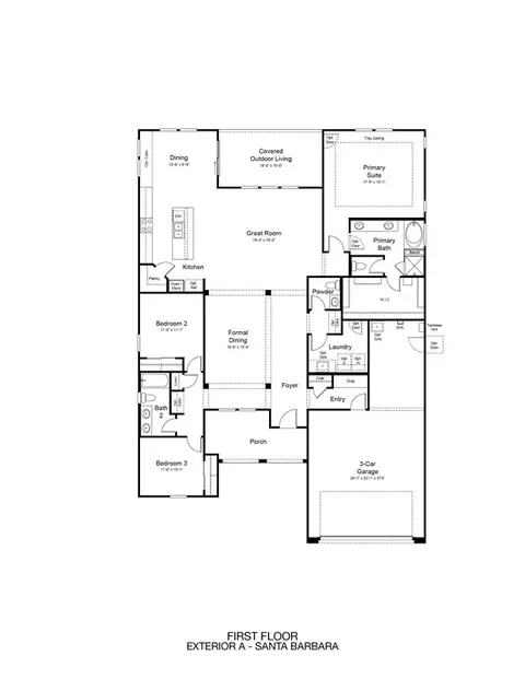 Floorplan - 1640 E Dew Drop Trl, Phoenix, AZ 85085 photo 1 of 1