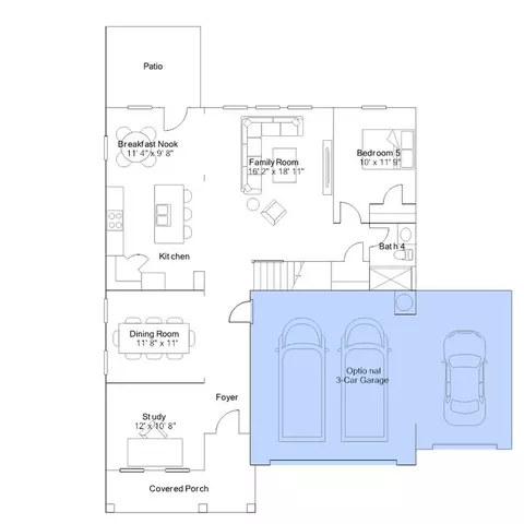 Floorplan - 15 Stoddard Ln, Garner, NC 27529 photo 2 of 5
