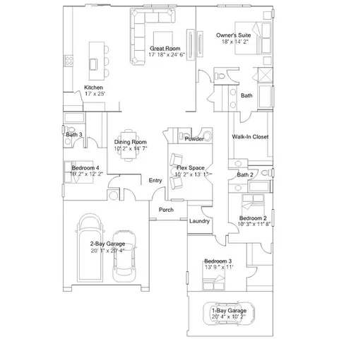 Floorplan - 17286 Cascade Ct, Hesperia, CA 92345 photo 1 of 2