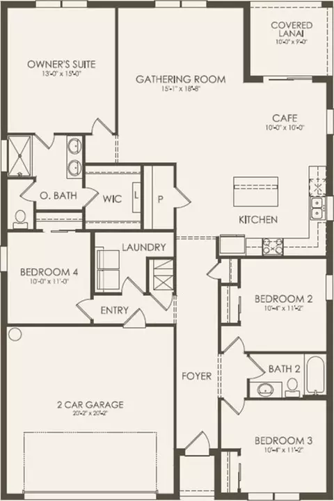 Floorplan - 12713 Wanderlust Pl, Parrish, FL 34219 photo 1 of 1