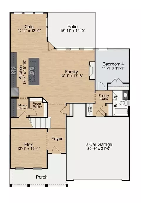 Floorplan - 446-798 Massengill Pond Rd, Willow Spring, NC 27592 photo 1 of 2