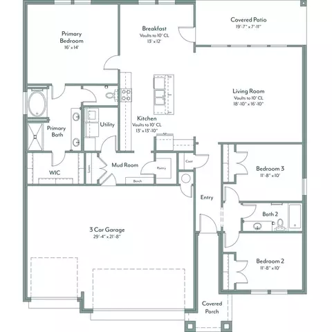 Floorplan - 16140 Tall Grass Dr, Moore, OK 73170 photo 1 of 1