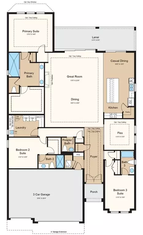 Floorplan - 1009 Tassleflower Trl, Saint Cloud, FL 34771 photo 1 of 2