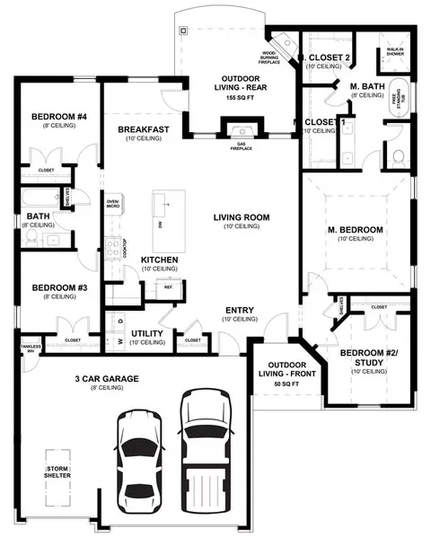 Floorplan - 2824 E Northampton St, Broken Arrow, OK 74014 photo 1 of 1
