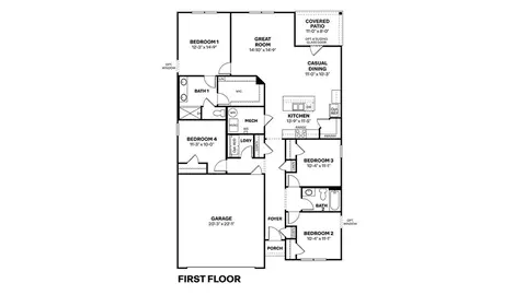 Floorplan - 6813 Elden Dr, Indianapolis, IN 46221 photo 1 of 1