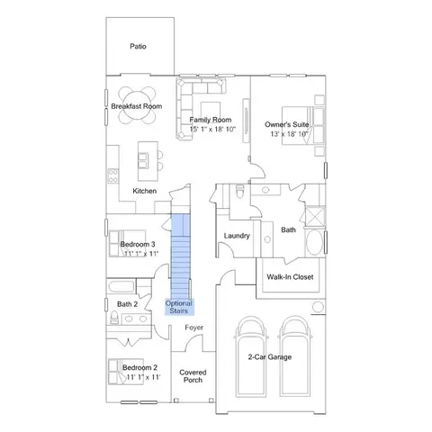 Floorplan - 24 W Stanton St, Garner, NC 27529 photo 5 of 6
