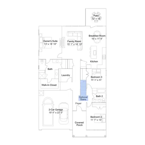 Floorplan - 24 W Stanton St, Garner, NC 27529 photo 3 of 4
