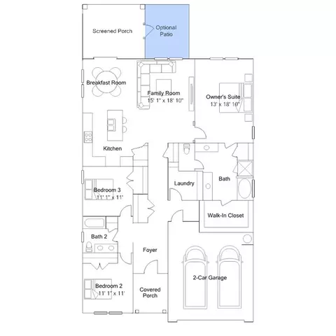 Floorplan - 24 W Stanton St, Garner, NC 27529 photo 2 of 6