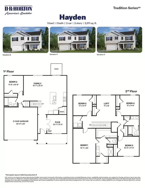 Floorplan - 708 Wilder Bloom Path, Aberdeen, NC 28315 photo 1 of 1