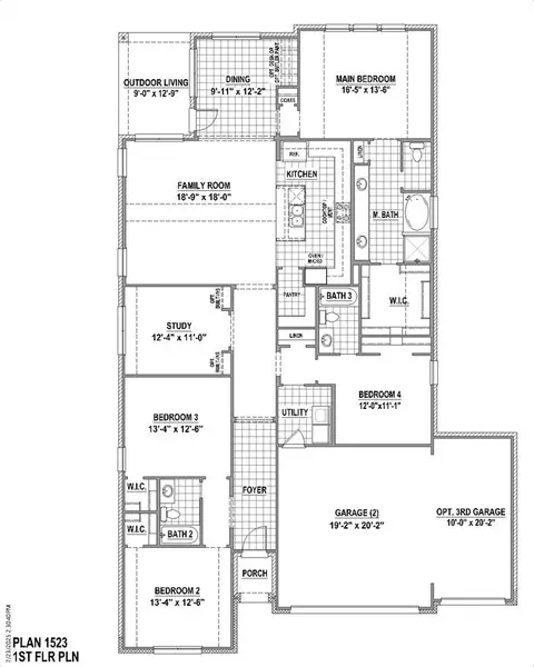 Floorplan - 2101 Baxter Rd, Celina, TX 75009 photo 1 of 3