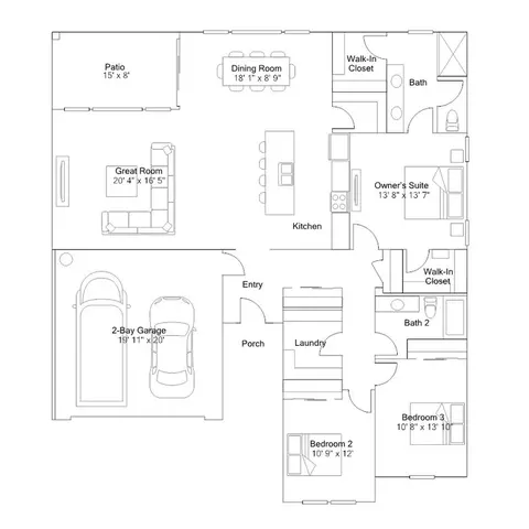Floorplan - 3700 Acre Ct, Shafter, CA 93263 photo 1 of 1