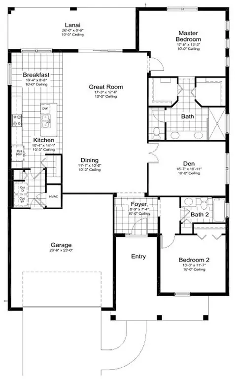 Floorplan - 10025 Hammock Brook Dr, Parrish, FL 34219 photo 1 of 1