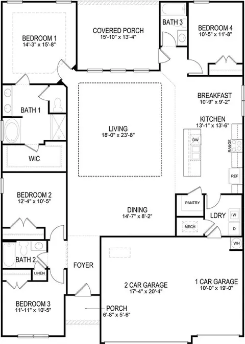 Floorplan - 10376 Meadowsweet Dr, Warrior, AL 35180 photo 3 of 4
