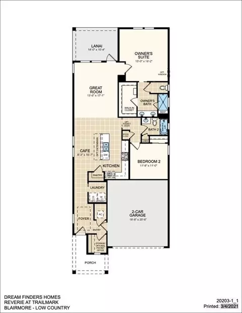 Floorplan - 85 Bees Knees Way, Saint Augustine, FL 32092 photo 1 of 1