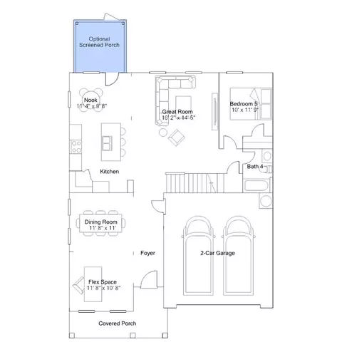 Floorplan - 5916 Mill Stone Way W, Sims, NC 27880 photo 2 of 5