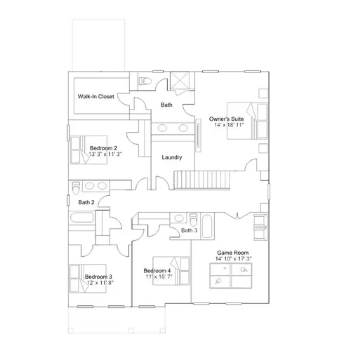 Floorplan - 5916 Mill Stone Way W, Sims, NC 27880 photo 4 of 5