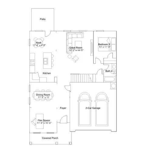 Floorplan - 5916 Mill Stone Way W, Sims, NC 27880 photo 1 of 5
