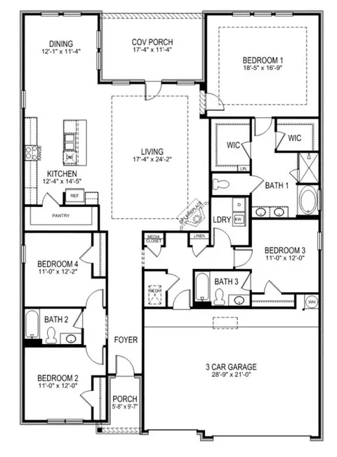 Floorplan - 17645 Ruby Dr, Athens, AL 35613 photo 1 of 1