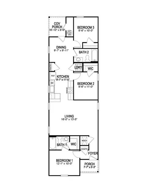 Floorplan - 5935 Belfast Bend Ct, Slidell, LA 70461 photo 1 of 1