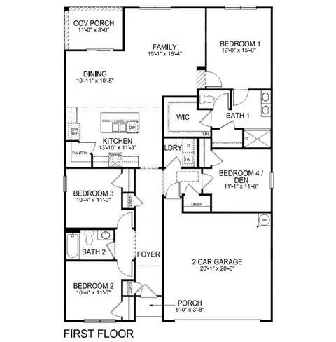 Floorplan - 3173 Emberly Dr, Roebuck, SC 29376 photo 1 of 1