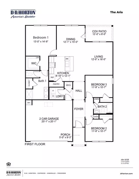 Floorplan - 6017 Kermode Dr, Conway, SC 29526 photo 1 of 1