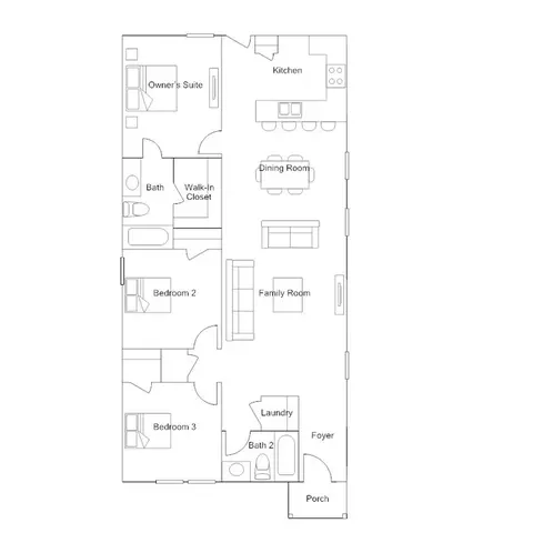 Floorplan - 261 Avre Loop, Kyle, TX 78640 photo 1 of 1