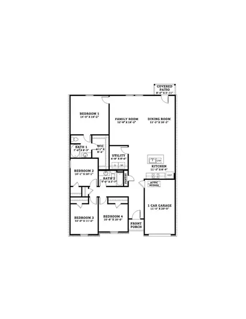 Floorplan - 119 Cane Run Ct, Duson, LA 70529 photo 1 of 2