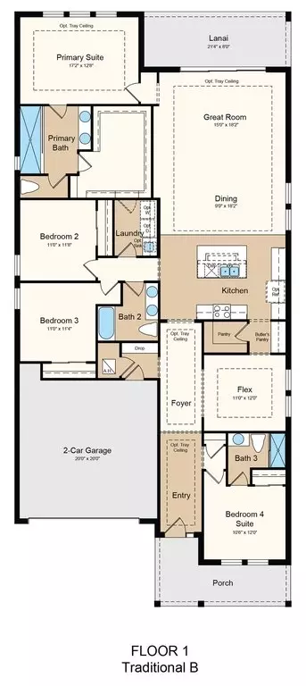 Floorplan - 19337 Lochside Ln, Mount Dora, FL 32757 photo 1 of 1