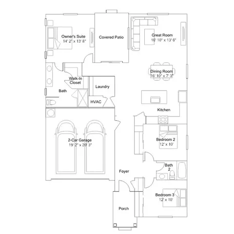Floorplan - 1085 Folgate Dr, Sequim, WA 98382 photo 1 of 1