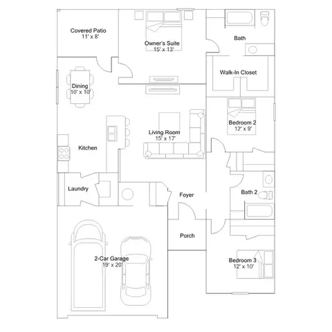 Floorplan - 409 Silas Dr, Tuttle, OK 73089 photo 1 of 3