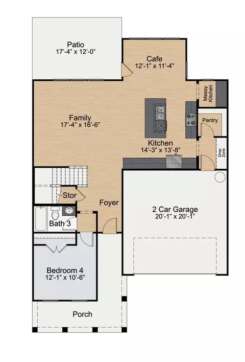 Floorplan - 446-798 Massengill Pond Rd, Willow Spring, NC 27592 photo 1 of 2