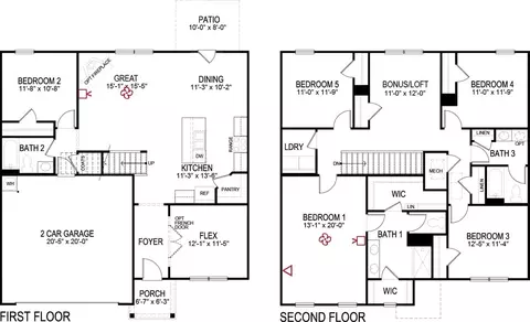 Floorplan - 7372 Bendire Loop, Hixson, TN 37343 photo 1 of 1