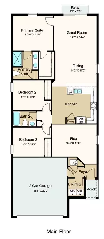 Floorplan - 13513 Sawmill St, Parrish, FL 34219 photo 1 of 1