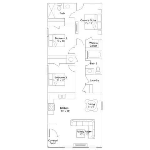 Floorplan - 112 The Gipper, Jarrell, TX 76537 photo 1 of 1