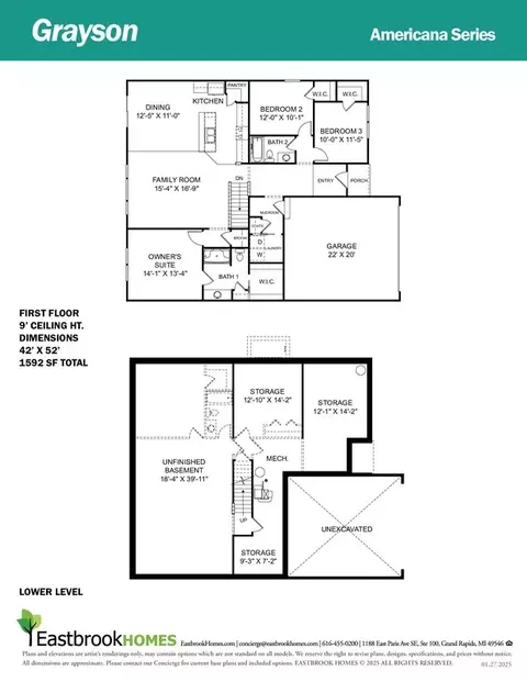 Floorplan - 3105 Hollace Dr, Jenison, MI 49428 photo 1 of 1