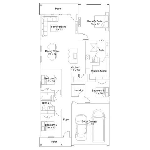 Floorplan - 3622 Compass Pointe Ct, Angleton, TX 77515 photo 1 of 1