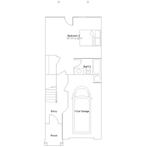 Floorplan - 1110 Beryl Dr, Durham, NC 27703 photo 1 of 3