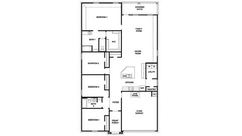 Floorplan - 4328 Sloan Dr, Alexander, AR 72002 photo 1 of 1