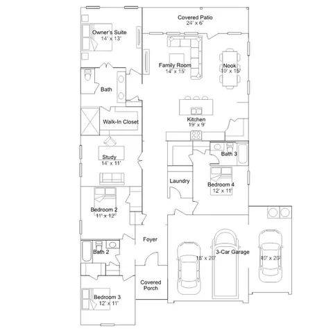 Floorplan - 109 Old Glory Rd, Bertram, TX 78605 photo 1 of 1