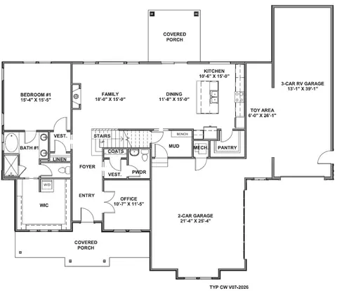 Floorplan - 4325 W 3575 N, Plain City, UT 84404 photo 1 of 2