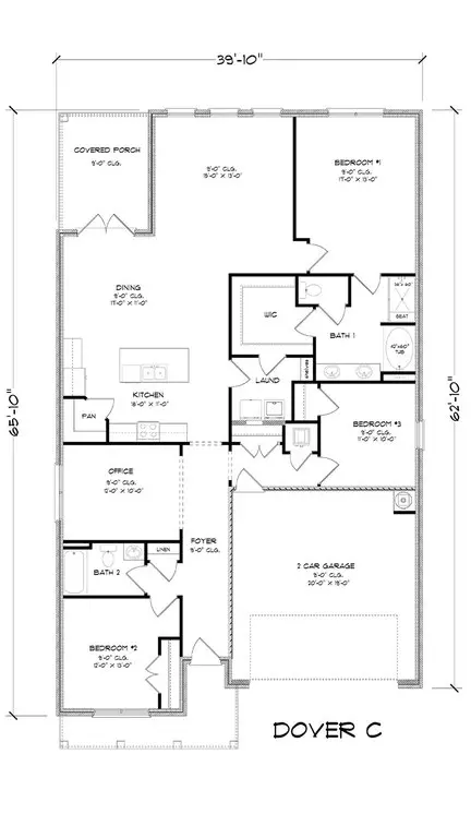 Floorplan - 18418 Spring Hill Dr, Saucier, MS 39574 photo 1 of 1