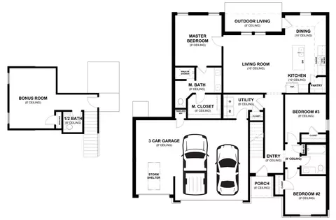 Floorplan - 2800 Heather Hvn, Moore, OK 73160 photo 3 of 3