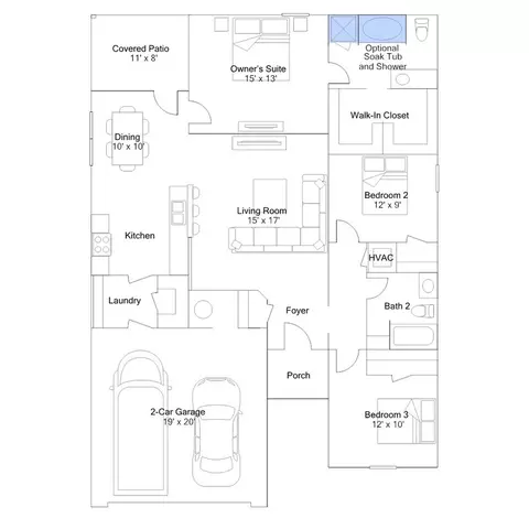 Floorplan - 102 Southfork Dr, Beebe, AR 72012 photo 6 of 6