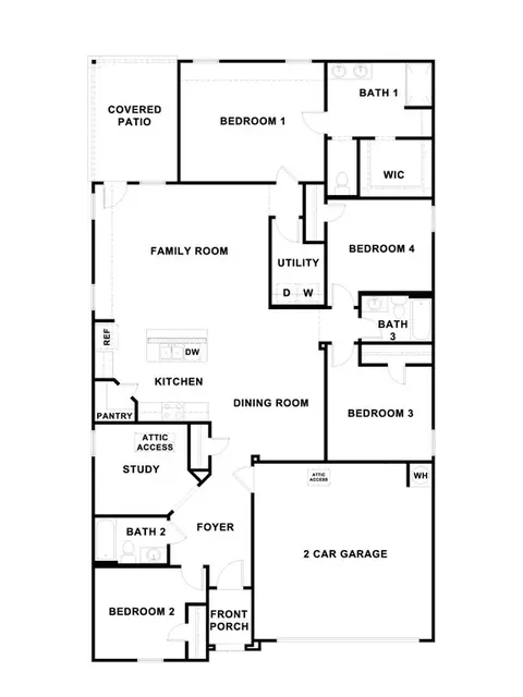 Floorplan - 336 Bollinger Blvd, Maxwell, TX 78656 photo 1 of 1