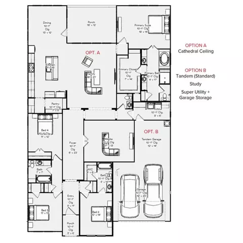 Floorplan - 2712 Pinnacle Pl, Corinth, TX 76210 photo 1 of 1