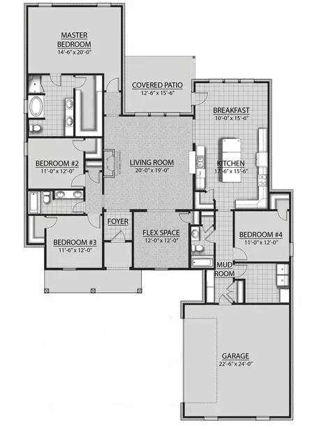 Floorplan - 134 Spring Grove Loop, Thibodaux, LA 70301 photo 1 of 1