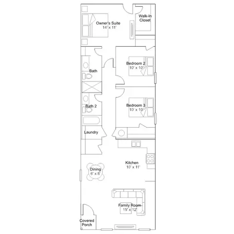 Floorplan - 112 The Gipper, Jarrell, TX 76537 photo 1 of 1